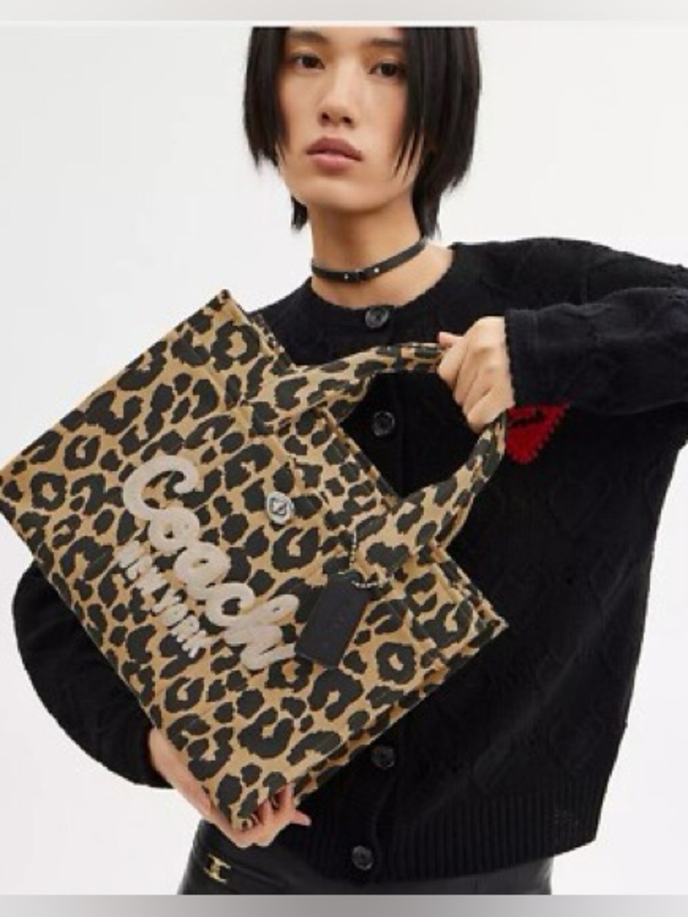 Coach Cargo Tote 26 Leopard Print Canvas Bag NWT - Picture 12 of 12